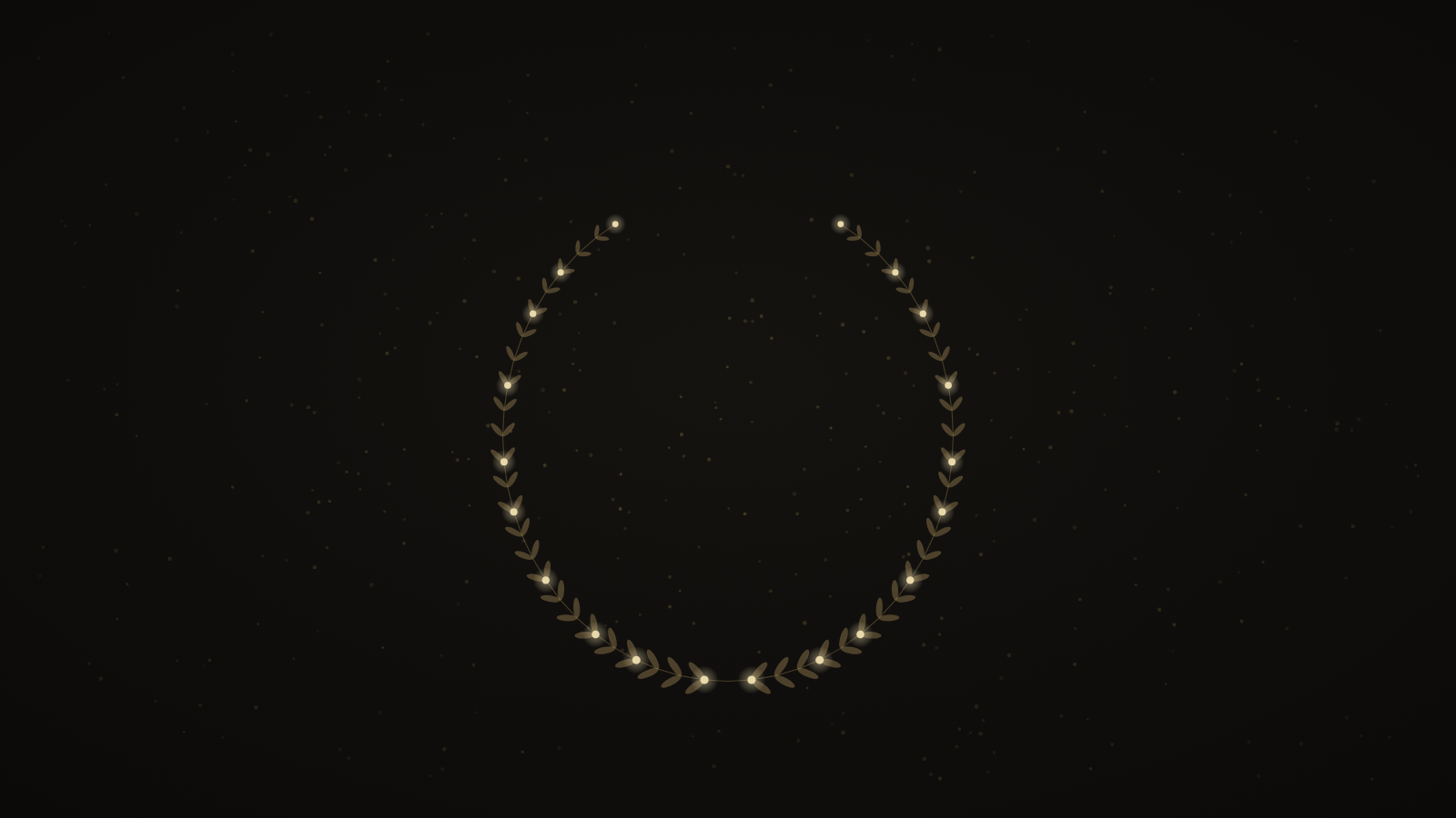 A laurel wreath of 20 golden stars among hundreds of faint ones - the 20 firms selected from 450+ applications